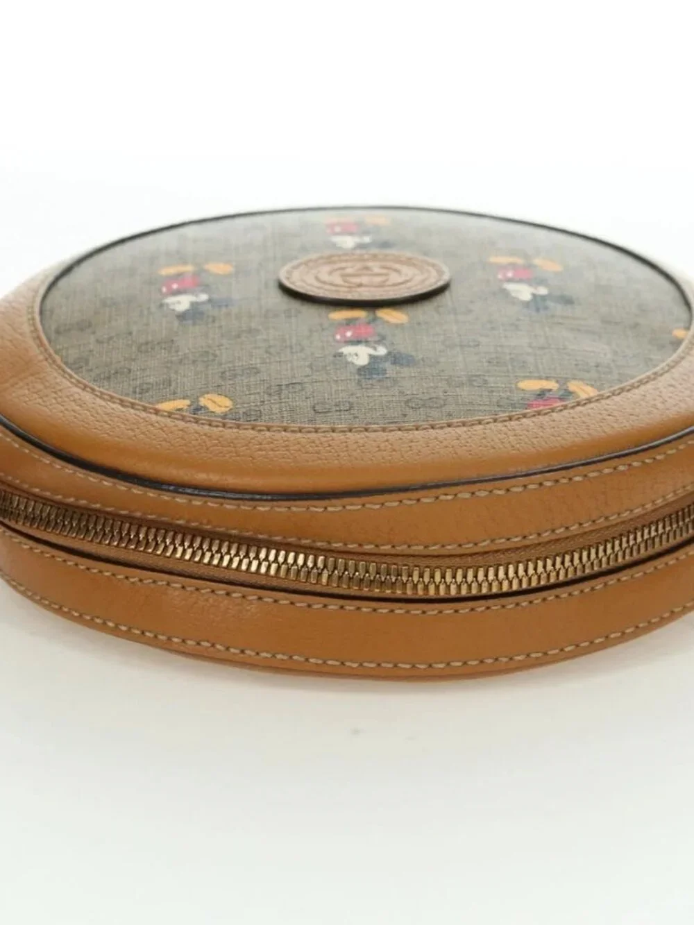 GUCCI Micro GG Supreme Disney Collaboration Bag PVC Beige 603938 Auth YKZ1311M
